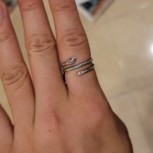 Size 7 - Mexican 925 SLITHERING SERPENT SILVER year of the SNAKE RING